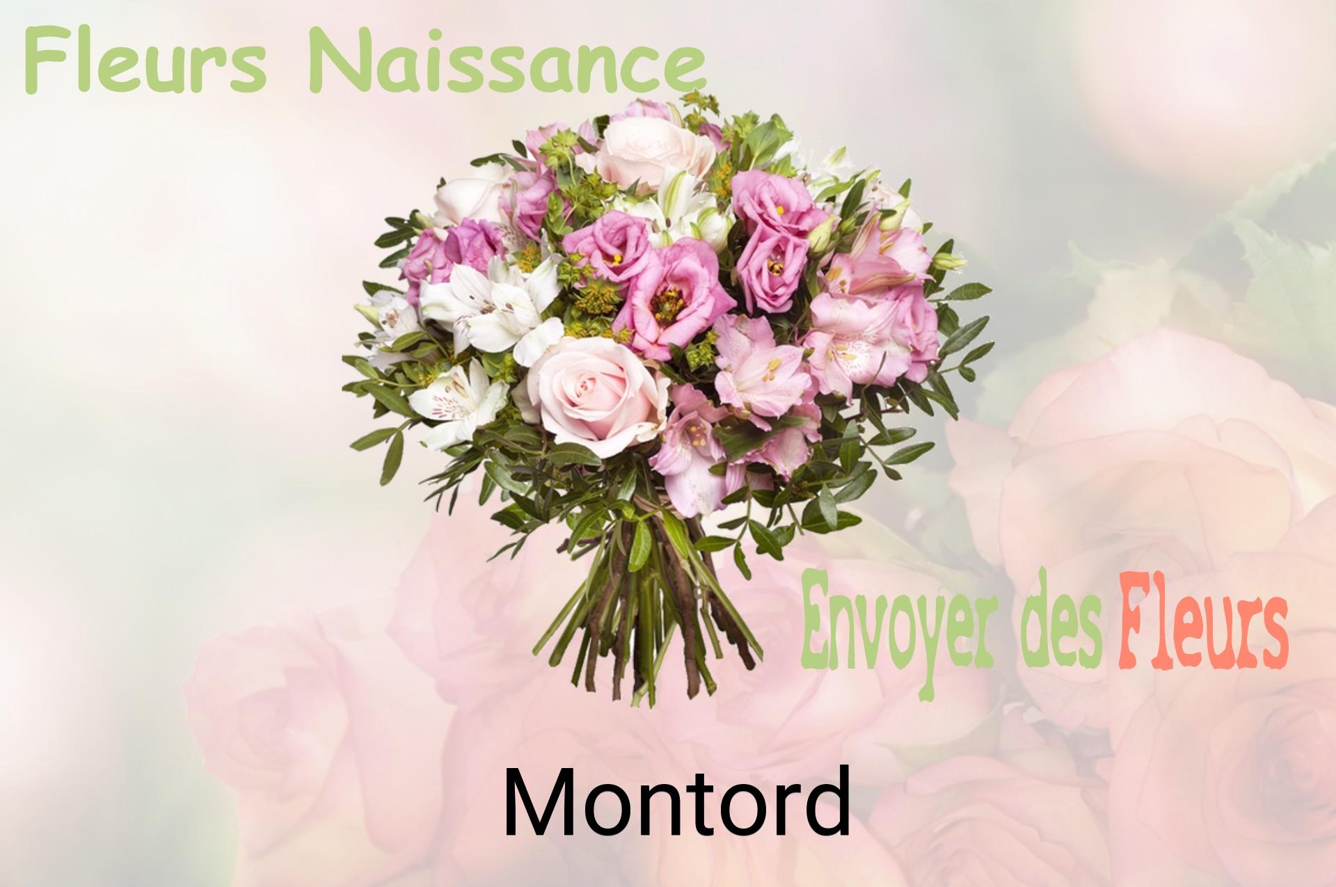 Bouquet de fleurs de naissance livré à Montord